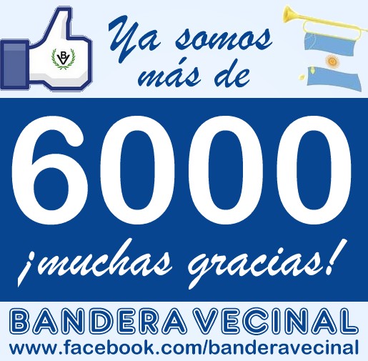 Bandera Vecinal superó los 6000 seguidores en facebook