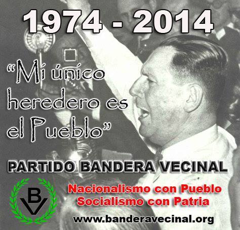 General perón - Homenaje de Bandera Vecinal