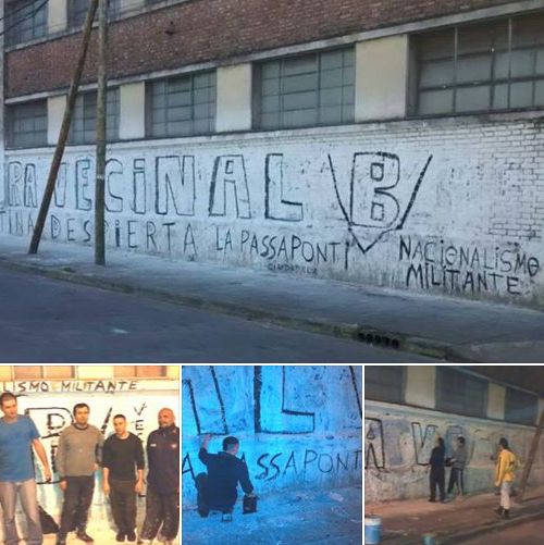 Ciudadela: Pintadas de Bandera Vecinal