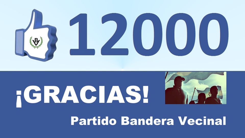 Bandera Vecinal superó los 12.000 seguidores en Facebook