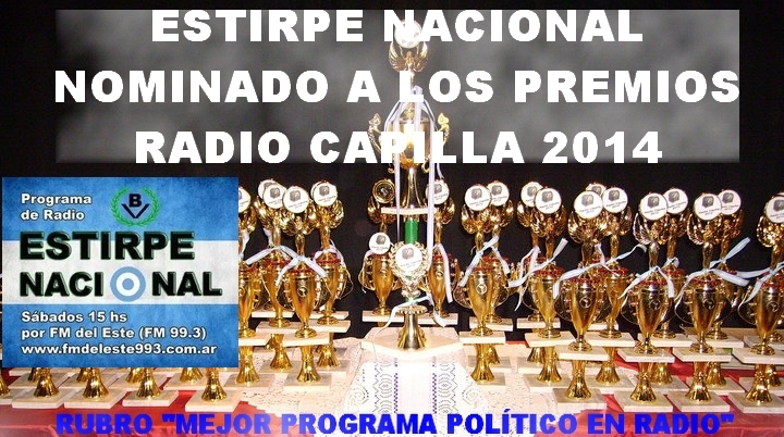 Estirpe Nacional, programa de radio de Bandera Vecinal, ha sido nominado para los premios 