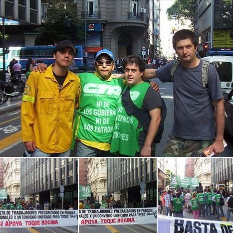 BANDERA VECINAL APOYÓ RECLAMO DE TRABAJADORES DE PARQUES NACIONALES