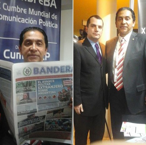 Encuentro del periódico Bandera con el ex Presidente de Ecuador, Coronel Lucio Gutiérrez