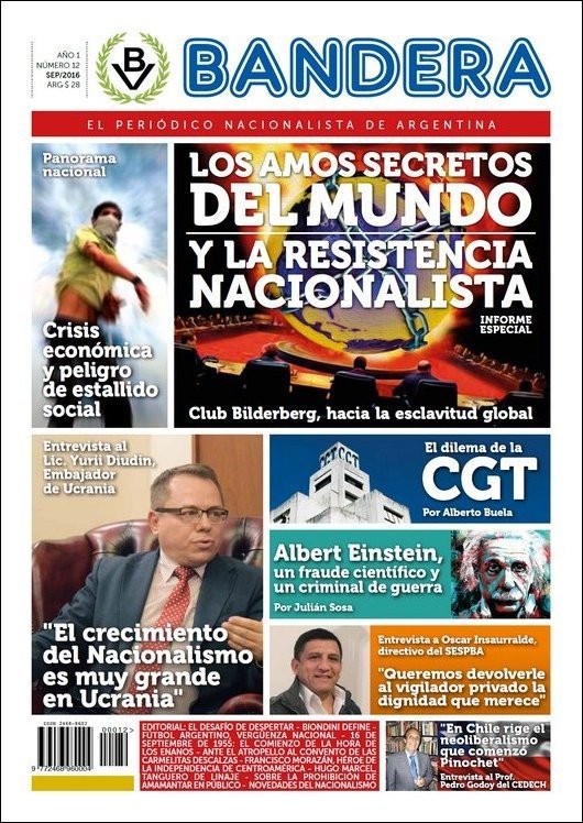 Tapa Bandera Nº 12 - Septiembre 2016