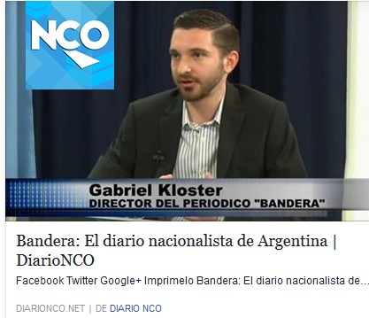 El director del periódico Bandera, Gabriel Kloster, entrevistado por el Diario NCO