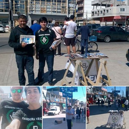 Mañana de difusión Nacionalista en la peatonal de Loma Hermosa