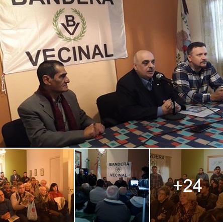 Biondini encabezó asamblea nacionalista en el Centro de Veteranos de Malvinas de San Martín