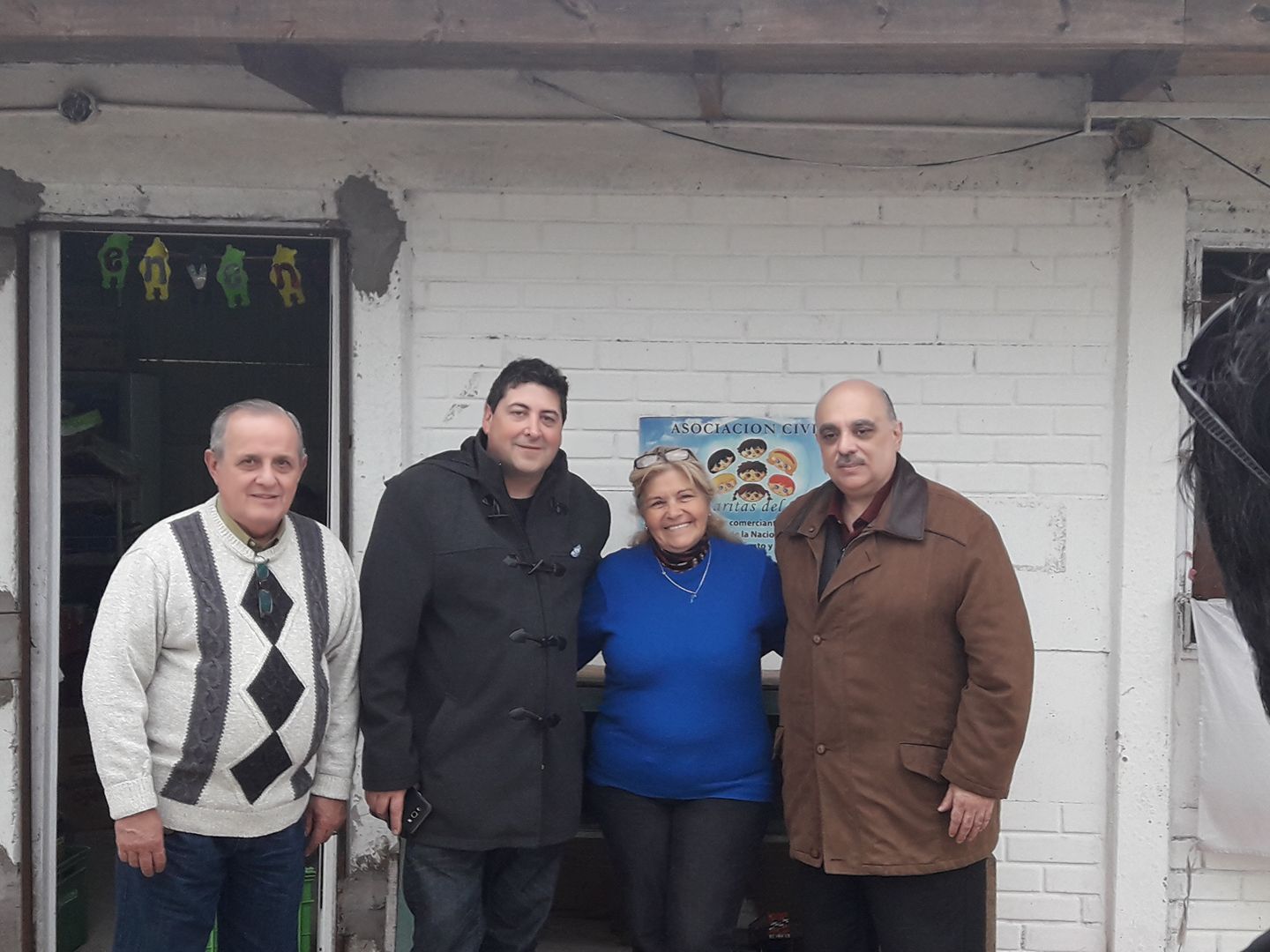 Visita de Biondini y Marazzi a la Asociación Civil "Las Caritas del Tuyú"