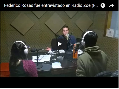 Federico Rosas, candidato a legislador de BV, fue entrevistado en Radio Zoe FM 107.1 Audios