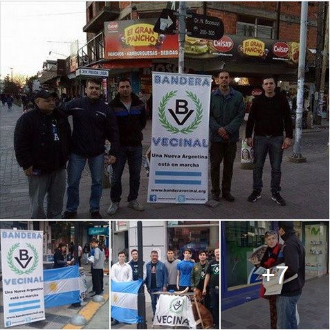 Mesas de Frente Patriota Bandera Vecinal en Villa Ballester y Florencio Varela