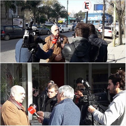 La TV de Campana cubrió la visita de Alejandro Biondini a la ciudad