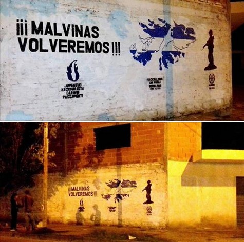 Salta: Pese a ataques vandálicos, La Passaponti continúa con sus murales Malvineros