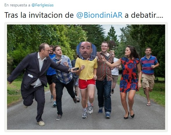 Biondini corrió a Fernando Iglesias por twitter: Otro papelón del diputado kelper BV Buenos Aires