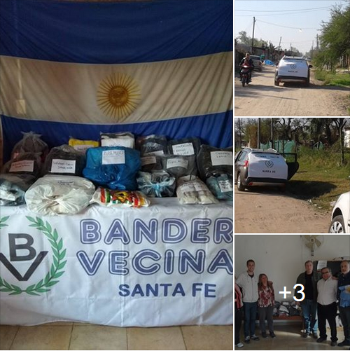 Acción solidaria de Bandera Vecinal Santa Fe